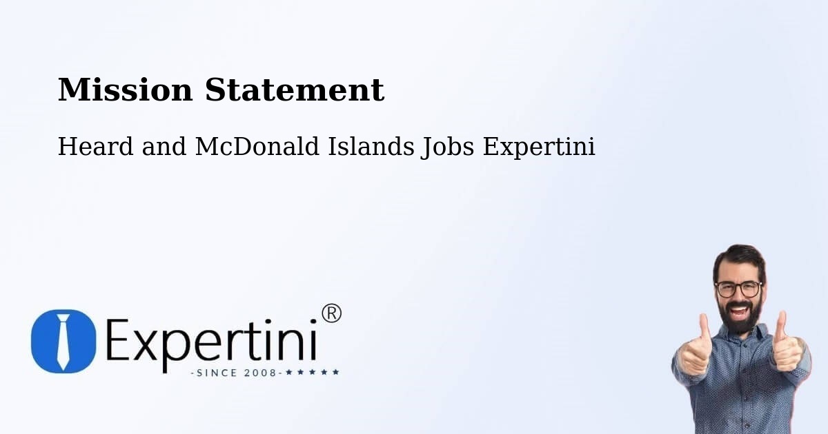 Corporate Mission – Heard and McDonald Islands - Heard and McDonald Islands Jobs Expertini