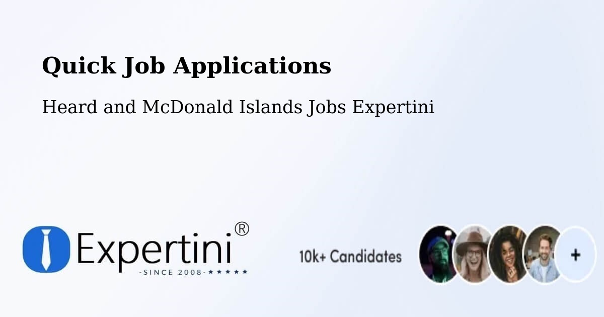 Quick Apply Feature – Heard and McDonald Islands - Heard and McDonald Islands Jobs Expertini